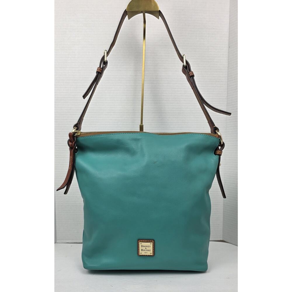Dooney & Bourke Teal Leather Shoulder Bag